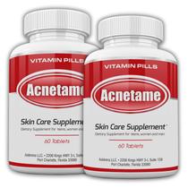 Suplementos vitamínicos: Acnetame, comprimidos para acne, pacote com 2, 120 comprimidos Suplementos vitamínicos: Acnetame, comprimidos para acne, pacote com 2, 120 comprimidos