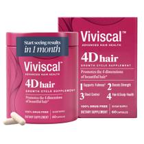 Suplementos Viviscal 4D Hair Growth Cycle para mulheres, 60 unidades