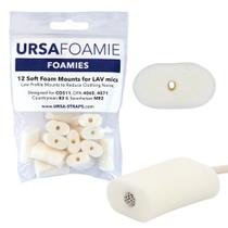 Suporta espuma URSA Foamies para microfones de laboratório sem fio, pacote com 12 Suporta espuma URSA Foamies para microfones de laboratório sem fio, pacote com 12