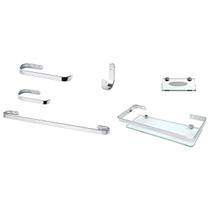 Suporte 1 kit de banheiro 6 peças