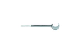 Suporte 19mm com haste de 10cm Cromado Alumínio ( Peça )