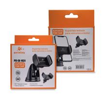 Suporte 2 em 1 Veicular Telescópico e Articulado Rotação 360