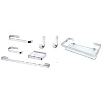 Suporte 2 kits de acessório para baneiro 14 peças Suporte 2 kits de acessório para baneiro 14 peças