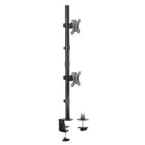 Suporte 2 Monitores Vertical Base Morsa V1224C Central Suportes