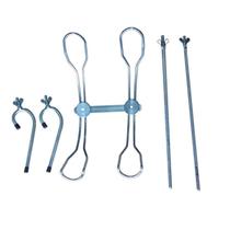 Suporte 2 varas de pesca 2 em 1: borda de barco e chão