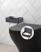 Suporte 3 em 1 Porta Papel Higiênico Lenço Umedecido Suporte Celular Dupla Face 3M ~ Arthi