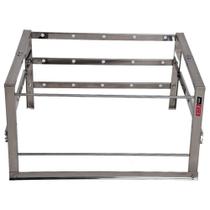 Suporte 3 Espetos Inox Churrasqueira Alvenaria Issi Grill