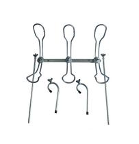 Suporte 3 Varas De Pesca 2 Em 1 Borda De Barco E Chão