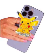 Suporte 3d dedo alça apoio Selfie Celular Pikachu-Brilho