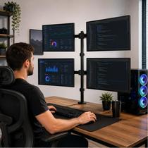 Suporte 4 Monitores Articulado Gamer Mesa Suporte 4 Monitores Articulado Gamer Mesa