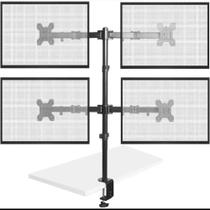 Suporte 4 Monitores Articulado Gamer TV Braço Mesa Bancada Estúdio Podcast Completo Ajustável Universal Luxo Suporte 4 Monitores Articulado Gamer TV Braço Mesa Bancada Estúdio Podcast Completo Ajustável Universal Luxo