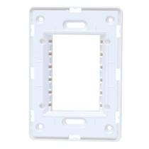 Suporte 4x2 Horizontal N1373.9 BL Branco Linha Unno ABB