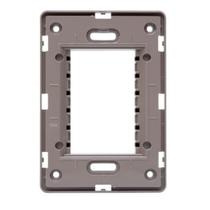 Suporte 4x2 Horizontal N1373.9 CH Chocolate, Linha Unno