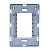 Suporte 4x2 Horizontal N1373.9 PL Prata, Linha Unno, ABB