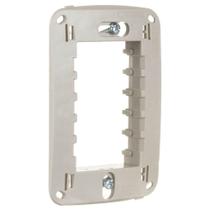 Suporte 4x2 para 3 Módulos S3B76120 Miluz Branco em Termoplástico ABS-UV Steck Suporte 4x2 para 3 Módulos S3B76120 Miluz Branco em Termoplástico ABS-UV Steck