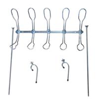 Suporte 5 varas de pesca 2 em 1 borda de barco e chão Suporte 5 varas de pesca 2 em 1 borda de barco e chão