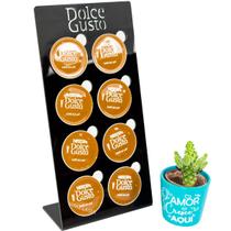 Suporte 8 Cápsulas De Café Dolce Gusto Acrílico Preto EmL