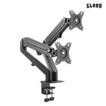 Suporte a Gás para 2 Monitores CLANM CS22 17 a 27 Pol VESA 75x75 100x100 Articulado Preto Suporte a Gás para 2 Monitores CLANM CS22 17 a 27 Pol VESA 75x75 100x100 Articulado Preto