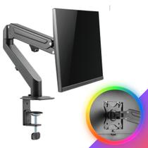 Suporte a Gás Para Monitor TVs Monitor Tela LED LCD Clanm de 17 Até 32 Polegadas Cor Preto Padrão VESA Aço Reforçado - CS21