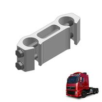 Suporte Abracadeira Tubo Paralama Volvo Fh 2016 Tracao 127mm