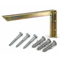Suporte Aço Galvanizado 60cm de Parafusar Bancadas Pia Dourado Suporte Aço Galvanizado 60cm de Parafusar Bancadas Pia Dourado