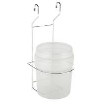 Suporte Aço Inox C/ Lixeira Cesto 2,5 Litros P/ Barra 7081