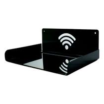 Suporte Acrílico Para Blu-ray Roteador Receptores Modem Preto Suporte Acrílico Para Blu-ray Roteador Receptores Modem Preto
