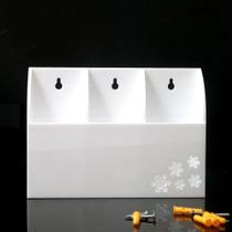 Suporte Acrílico Triplo Branco Suporte Acrílico Triplo Branco