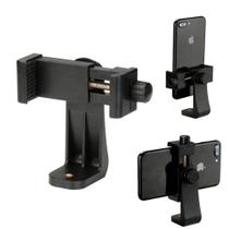 Suporte Adaptador de Telefone Celular 360 Graus Giratório Rotativo Horizontal Vertical Clipe p/Tripé