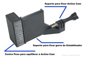 Suporte Adaptador Para Gopro 3 E 4 Dji Osmo Mobile 1 2 3