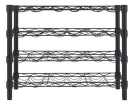 Suporte Adega De Vinho Metal 24 Garrafas Preto - Spaceo Preto Suporte Adega De Vinho Metal 24 Garrafas Preto - Spaceo Preto