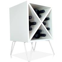 Suporte Adega De Vinho Santiago Madeira MDF 12 Garrafas - Branco