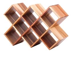 Suporte Adega Para 10 Garrafas Acacia 29x43x15cm - Delinia Marrom Suporte Adega Para 10 Garrafas Acacia 29x43x15cm - Delinia Marrom