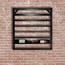 Suporte Adega Para Garrafas de Vinho Estilo Industrial Suspenso Metalon Suporte Adega Para Garrafas de Vinho Estilo Industrial Suspenso Metalon