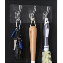 Suporte adesivo com 3 Ganchos de Parede Transparente 3511-1