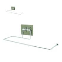 Suporte Adesivo Horizontal Porta Papel Toalha de Metal 28cm