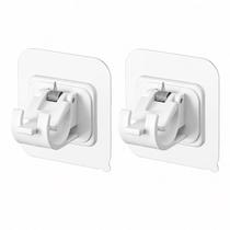 Suporte Adesivo Multiuso Para Barra Toalheiro Haste Sem Furo Transparente 3-5kg Pacote:Branco 1 Unidade