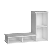 Suporte Aéreo Branco P/ Tv Sala Quarto - ClickForte