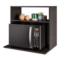 Suporte Aéreo Multiuso Para Forno Micro-Ondas Luara 60cm Preto - Abmaza