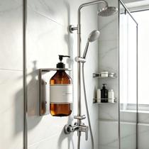 Suporte Agata Em Aço Inox Dispensador De Frasco Líquido Utilidades de Casa Acessório Grego Metal Suporte Agata Em Aço Inox Dispensador De Frasco Líquido Utilidades de Casa Acessório Grego Metal