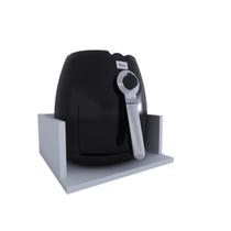 Suporte Airfryer Branco 46x46x15 5 a 7L - Organização