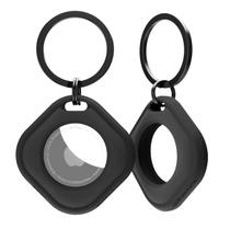 Suporte AirTag Elkson Square Series com chaveiro de aço inoxidável