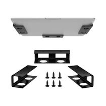 Suporte Ajustável De Metal Para Laptop Embaixo Da Mesa Para Mac Mini MacBook Com Suporte De Silicone Suporte Ajustável De Metal Para Laptop Embaixo Da Mesa Para Mac Mini MacBook Com Suporte De Silicone