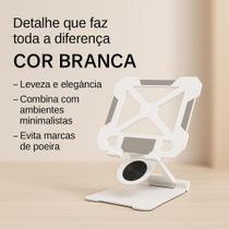 Suporte Ajustável Giratório Para Tablet Ipad Mesa Dobrável com Caneta touch