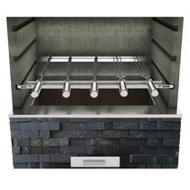 Suporte Ajustável para Churrasqueira com 5 Espetos Inox Suporte Ajustável para Churrasqueira com 5 Espetos Inox