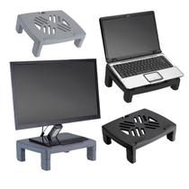 Suporte Ajustável Para Computador Ou Notebook Preto Maxcril Waleu