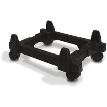 Suporte Ajustável para CPU ou NO-BREAK com Rodas - Preto
