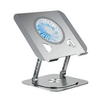 Suporte Ajustável Para Laptop Em Alumínio 360 graus Suporte De Radiador Com Ventilador De Resfriamento Suporte Ajustável Para Laptop Em Alumínio 360 graus Suporte De Radiador Com Ventilador De Resfriamento