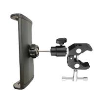 Suporte Ajustável Para Tablet E Microfone, Montagem Para Telefone Para Apple iPad iPhone De 4.5 a