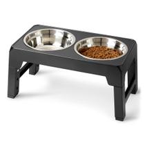 Suporte Ajustável para Tigela de Cachorro em Aço Inoxidável Amazon Basics Suporte Ajustável para Tigela de Cachorro em Aço Inoxidável Amazon Basics